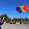 La Posada Resident kite flying