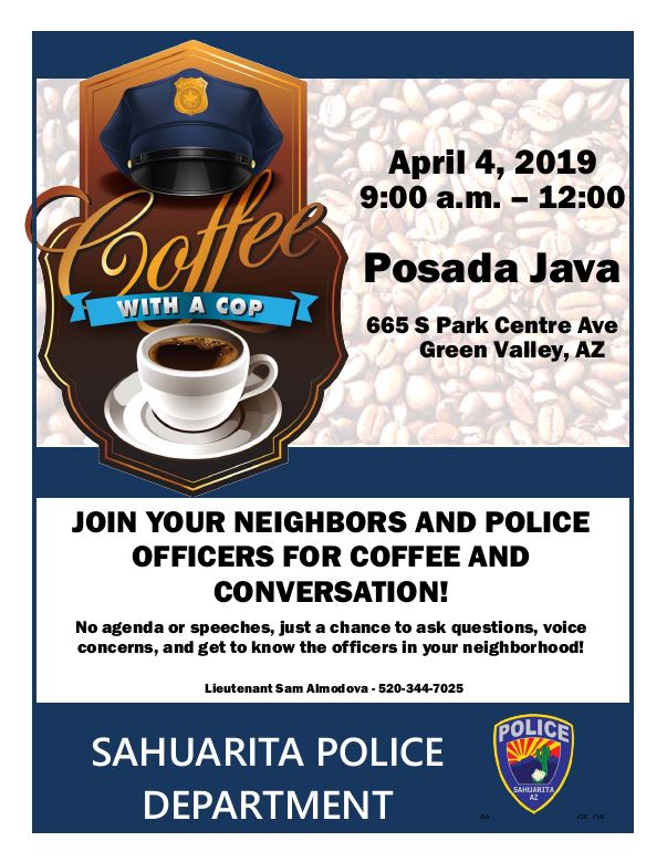 Coffee With A Cop at La Posada